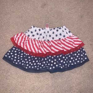 Fourth of July skirt with shorts